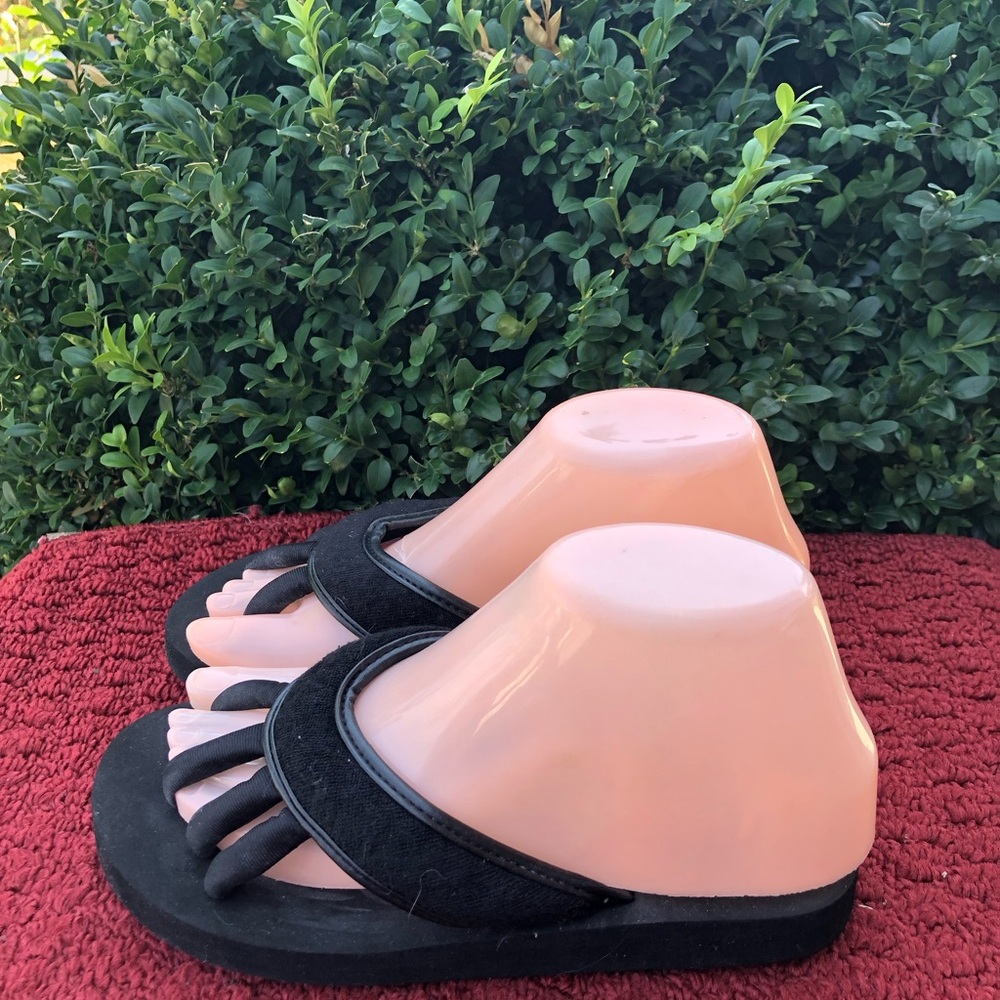 Pedi Couture Black Women's Slide Sandals - Comfortable Everyday Style Sz 6
